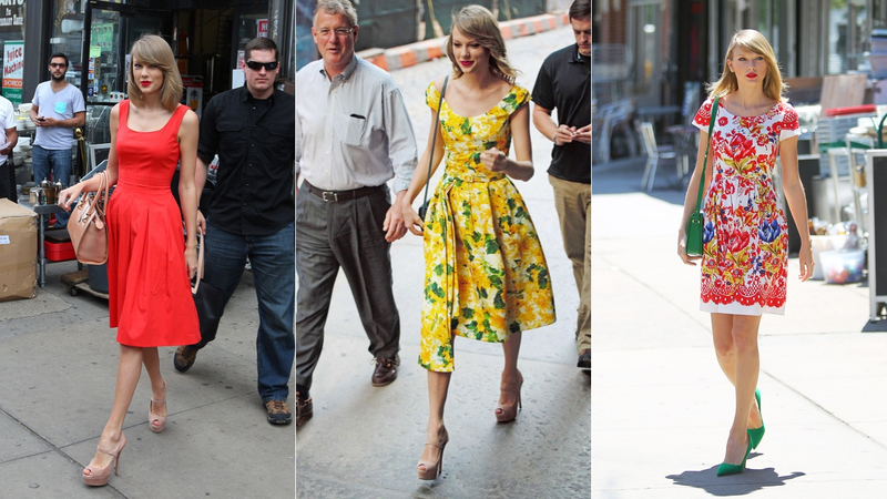 Illustration for article titled Taylor Swift's Wardrobe Approaches Betty Draper Levels of Retro